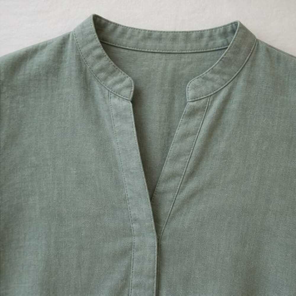 Blue Ruffle Blouse - Picture 4 of 6